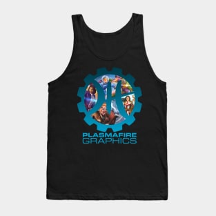 Plasmafire Graphics Logo Frame Tee #2 - Female Heroes Tank Top